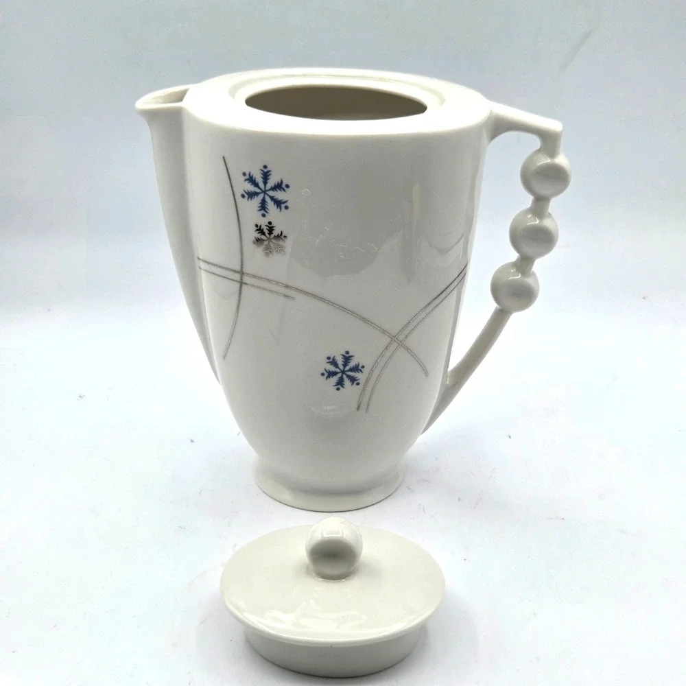 Royal Jackson Parisienne St. Moritz TeaPot‎ Snowflake Pattern UNIQUE Ball Handle
